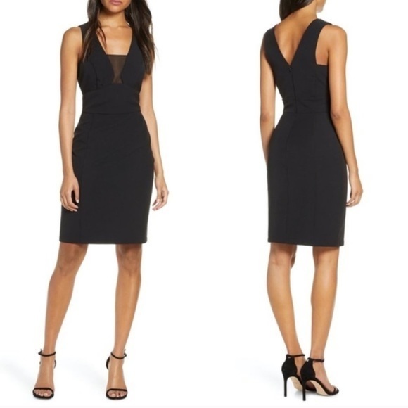 harlyn Dresses & Skirts - HARLYN Mesh Inset BodyCon Dress